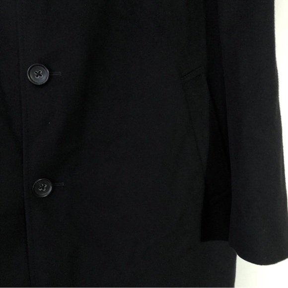 Men’s John W Nordstrom Loro Piana Black Storm System Wool Button Jacket Coat 44R - Picture 5 of 8